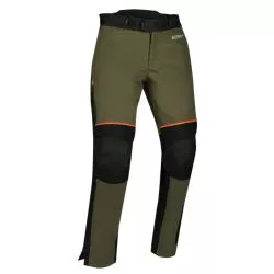 Pantalon moto femme BERING LADY ZEPHYR Noir Kaki Orange