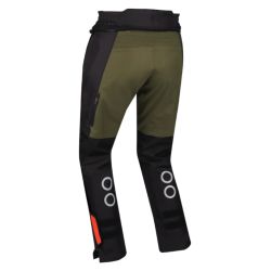 Pantalon moto femme BERING LADY ZEPHYR Noir Kaki Orange