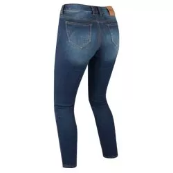 Jean moto femme BERING LADY TRUST TAPERED Bleu délavé
