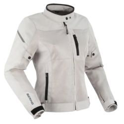 Blouson moto femme Bering LADY OZONE Argent