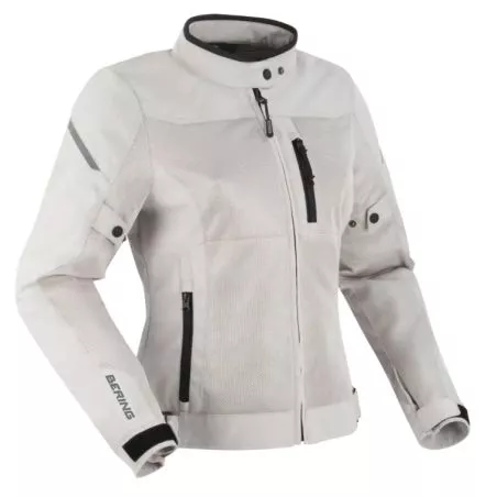 Blouson moto femme Bering LADY OZONE Argent