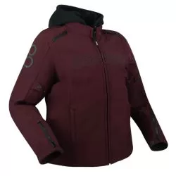Veste moto femme grande taille BERING LADY DAVIS Prune