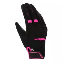 Gants moto femme Bering LADY FLETCHER EVO Noir Fuchsia