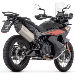 Silencieux racing SONORA ARROW 72008SK Titane embout carbone Husqvarna Norden 901, KTM 890 SMT, 790 Adventure