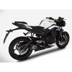 Ligne complète racing ZARD, inox, pour Triumph Street Triple765 2023 et +