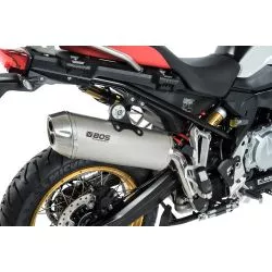 Silencieux Slip-on BOS Dune Fox inox mat BMW F750GS et F850GS / Adventure