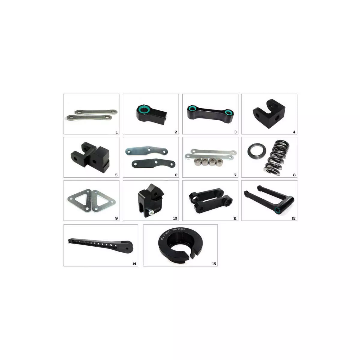 Kit de Rabaissement Kawasaki ZZR1400, ZXT40H (de 2016 à ) ALPHA TECHNIK