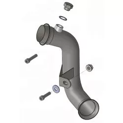 Tube suppresseur de catalyseur non homologué 80046 pour silencieux origine et LeoVince