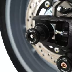 Protection de bas de fourche R&G RACING noir pour Suzuki GSX-8S, V-STROM 800DE 2023 et +, Suzuki GSX-8R 2024 et +