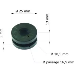 Silentblocs x10 Tourmax Honda ATC 200/350 X, ATC 250 ES/R, CBF 1000, CBF 600 S, CR 125/250 R, 1000  Varadero, 650 Transalp