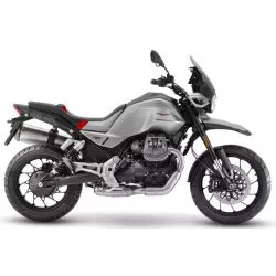 Housse de selle Isotta Comfort en fibre 3D couleur NOIR GRIS ROUGE Moto Guzzi V85TT