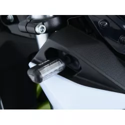 Adaptateur micro clignotant R&G RACING noir - Kawasaki Z1000, Z650, Z125 et Z300