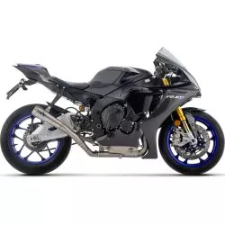 Ligne intermédiaire racing 71179HCP ARROW Silencieux Pro-Race en titane + raccord pour Yamaha YZF R1 2017 et +