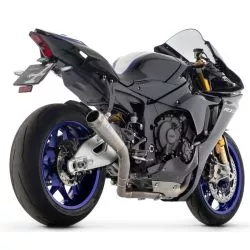 Ligne intermédiaire racing 71179HCP ARROW Silencieux Pro-Race en titane + raccord pour Yamaha YZF R1 2017 et +