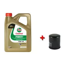 Pack vidange pour Triumph 675 / 765 Street Triple et 675 Daytona (huile Castrol POWER1 10W40 (4l) + filtre offert)