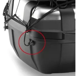 kit de quatre anneaux GIVI pour la fixation du filet élastique T10N