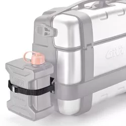Support démontable en inox GIVI E149 pour fixer le Jerrycan GIVI TAN01 pour valises Trekker TRK33 et TRK46