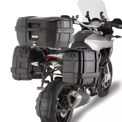 Valise Top Case MONOKEY TRK33B GIVI Trekker 33 litres aluminium noir