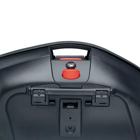 Paire de valises latérales MONOKEY V35NT GIVI 35 litres noir avec enjoliveur noir gaufré et catadioptres transparents
