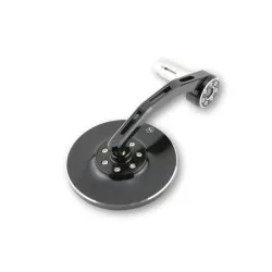 Rétroviseur Highsider Conero noir - embout de guidon - Réversible - homologué