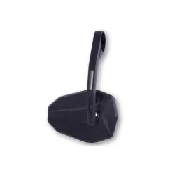 Rétroviseur Highsider VICTORY-X noir pour extrémité de guidon - Réversible - Homologué