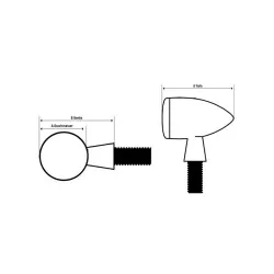 Clignotants LED HIGHSIDER MICRO CUBE-V – Ultra compacts, homologués E (paire)