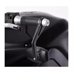 Rétroviseur Highsider Ferrara 2 noir pour extrémité de guidon - Réversible - Homologués