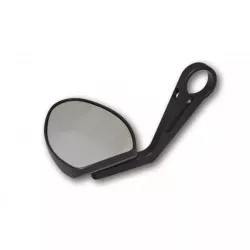 Rétroviseur Highsider Ferrara 2 noir pour extrémité de guidon - Réversible - Homologués