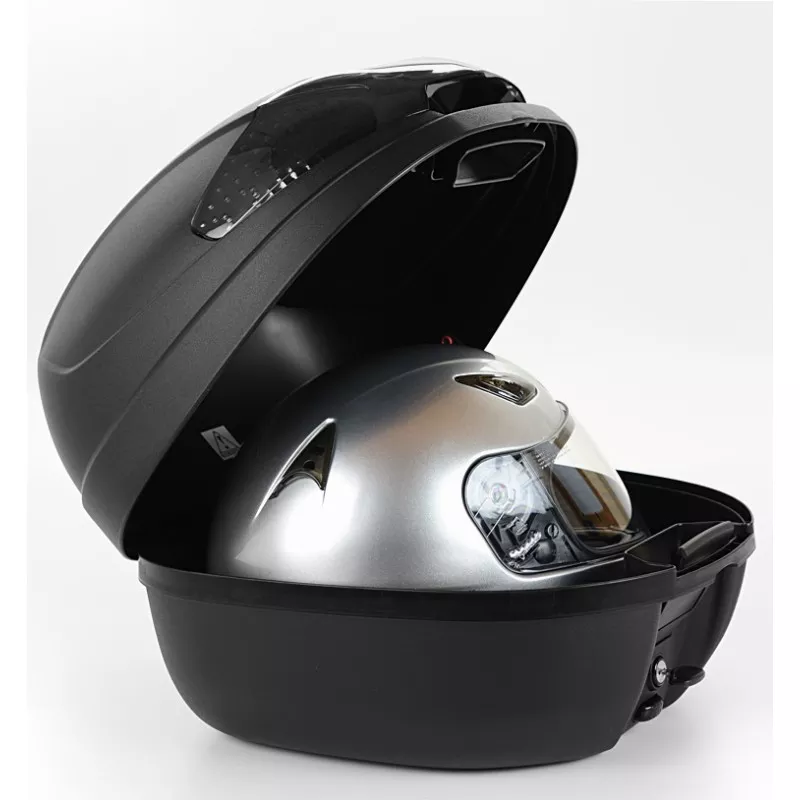 Top Case MONOLOCK GIVI E300 NT2 30 litres noir gaufr avec catadioptres fum s platine et kit fixation universel