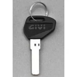 Clé de rechange Z2400CNGR GIVI, brute non chiffrée pour duplication, avec plastique noire (épaisseur 3mm)