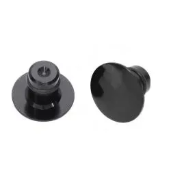 Obturateurs / caches noirs Highsider pour rétroviseur Ø 10mm, noir brillant