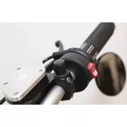 Obturateurs / caches noirs Highsider pour rétroviseur Ø 10mm, noir brillant