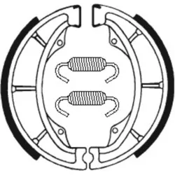 Mâchoires de frein TECNIUM organique - BA014 - Suzuki DR 125 S/SE, DR 600 R Djebel, GN 125 / 250, GZ 125 250, RG 125 Gamma