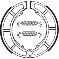 Mâchoires de frein TECNIUM Street organique - BA097 - Suzuki GS 400 R 78-79, GS 400 77-79, GSX 400 S 1983-1986, GT 250 72-78, GT