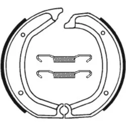 Mâchoires de frein TECNIUM Street organique - BA139 - BMW R 45 78-80, R60/7 76-78, R65 78-80, R90 73-76