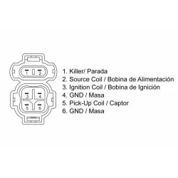 Boitier CDI Tecnium Honda XL 600 R 1985-1987, XR 600 R 1988-1998