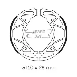 Mâchoires de frein TECNIUM Scooter organique - BA209 - Yamaha BW'S 125 10-11, Cygnus X 125 04-12, Xenter 125 / 150 12-17