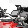Support en aluminium anodisé et acier inoxydable SGZ39SM pour la fixation des GPS Garmin Zumo 