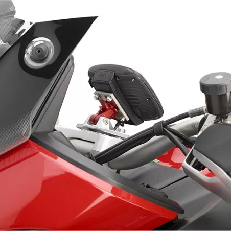 Support en aluminium anodisé et acier inoxydable SGZ39SM pour la fixation des GPS Garmin Zumo 