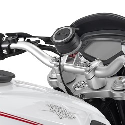 Support en aluminium STTR40SM GIVI pour la fixation des GPS Tom Tom Rider (40, 400, 410, II) sur S901A smart mount