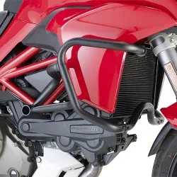 Grille de radiateur spécifique PR7406 GIVI en acier inox peinte en noire pour Ducati Multistrada 1200 2015 et +