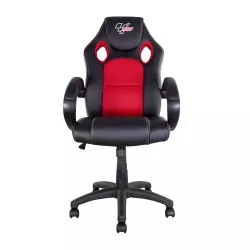 Fauteuil / Siège type paddock pilote MotoGP aux couleurs MotoGP noir, rouge et blanc