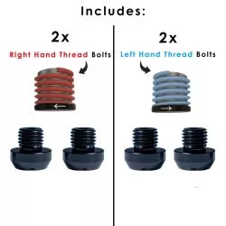 Lot de 4 obturateurs Pyramid M10 x 8 mm pour rétroviseur 