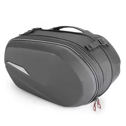 Paire de sacoches cavalières GIVI ST609+ latérales extensibles, thermoformées, capacité 25+25 litres.