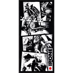 Tapis environnemental Moto IPONE design Manga 100x200cm pour garage, atelier, paddock ou showroom