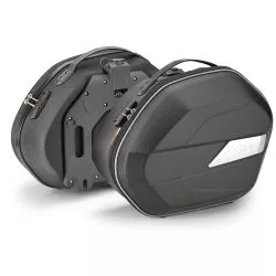 Paire de sacoches cavalières Monokey WL900B WEIGHTLESS, semi-rigides, 25 litres.