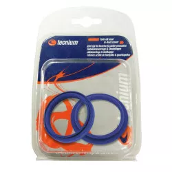 Joints spi + cache-poussière fourche Showa 41 mm TECNIUM Bleu - Honda, Kawasaki, Suzuki