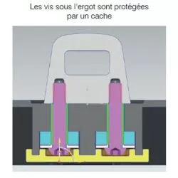 Platine MONOKEY GIVI M10 avec anti-vibration