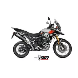 Silencieux MIVV Speed Edge Inox noir - Triumph Tiger 900 / GT / PRO / RALLY 2024-2025