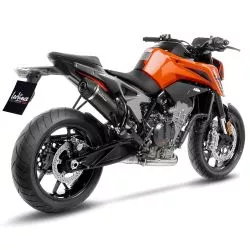 Échappement silencieux Slip-On LeoVince LV ONE EVO carbone pour KTM 790 DUKE / L A2 2018-2020, 890 Duke / L / R 2020 et +